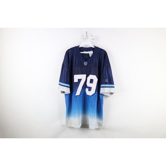 Vintage 90s Streetwear Mens XL Distressed Hip Hop Baggy Mesh Football Jersey - Picture 1 of 15